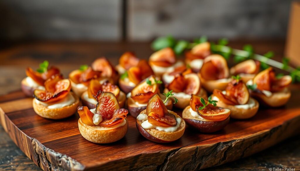 fig bacon canapés fig bacon canapés