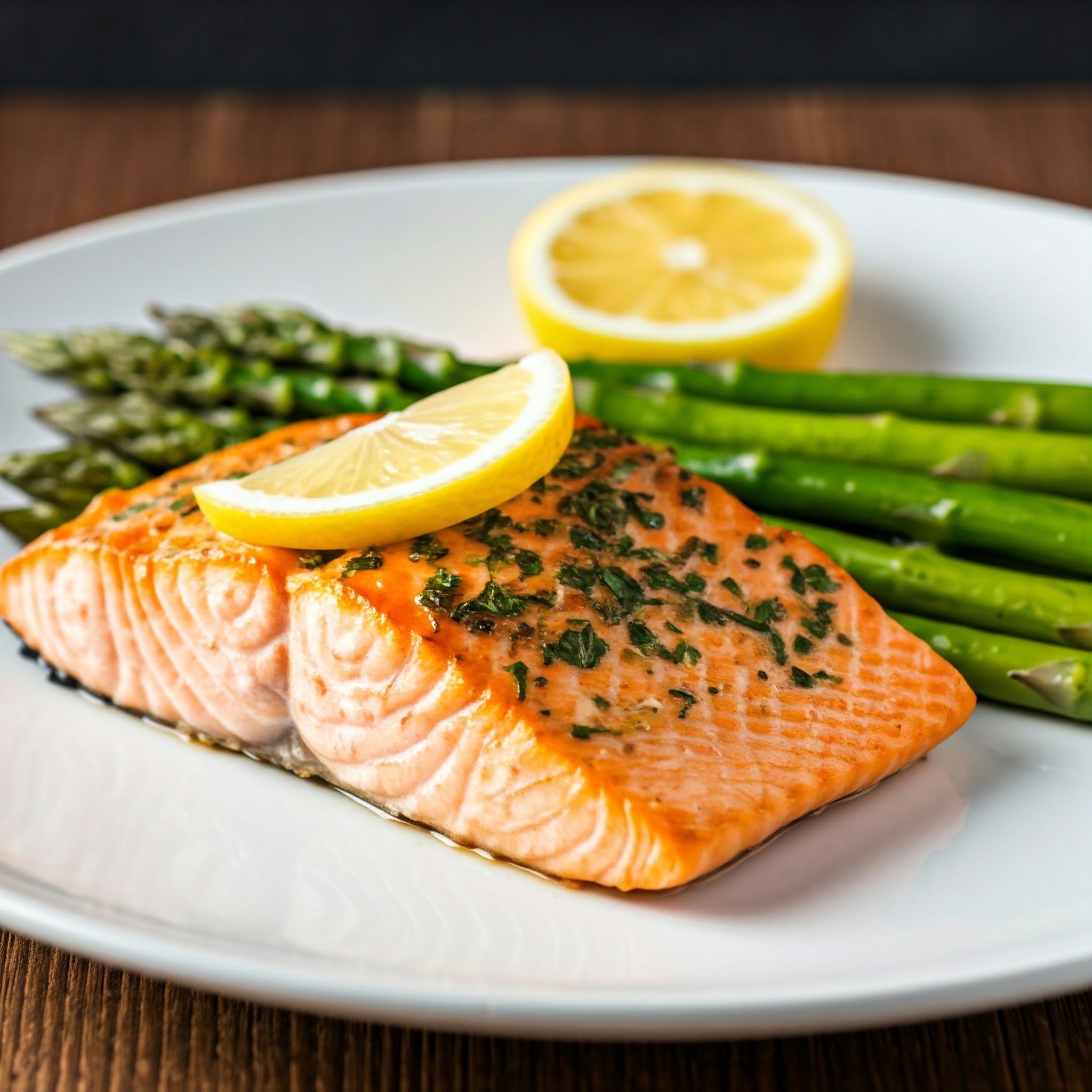 One-Pan Lemon Herb Roasted Salmon with Asparagus